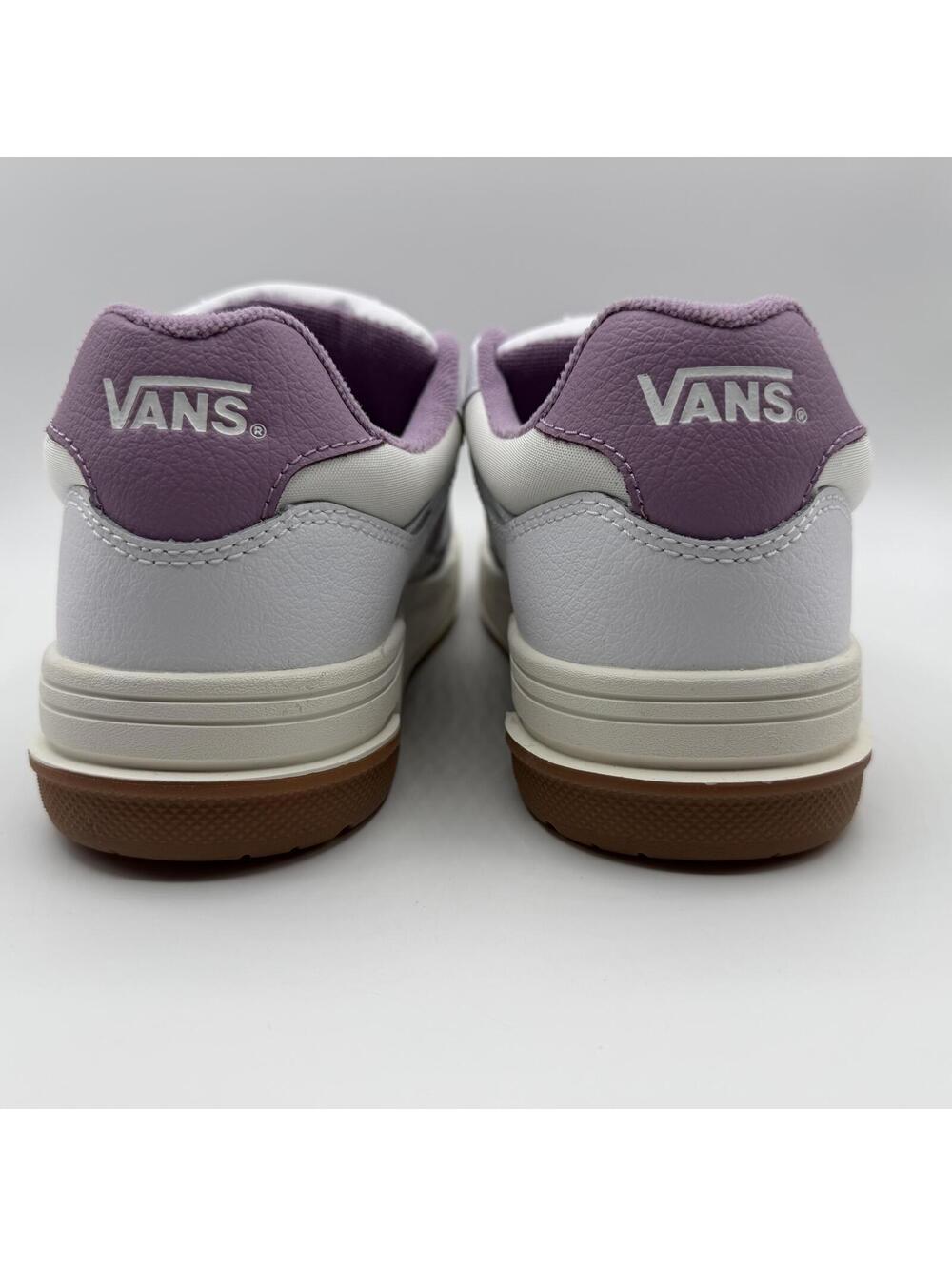 VANS Upland Vintage Leather Purple White VN000D1HPRP Women's Size 9.5 - Picture 4 of 14